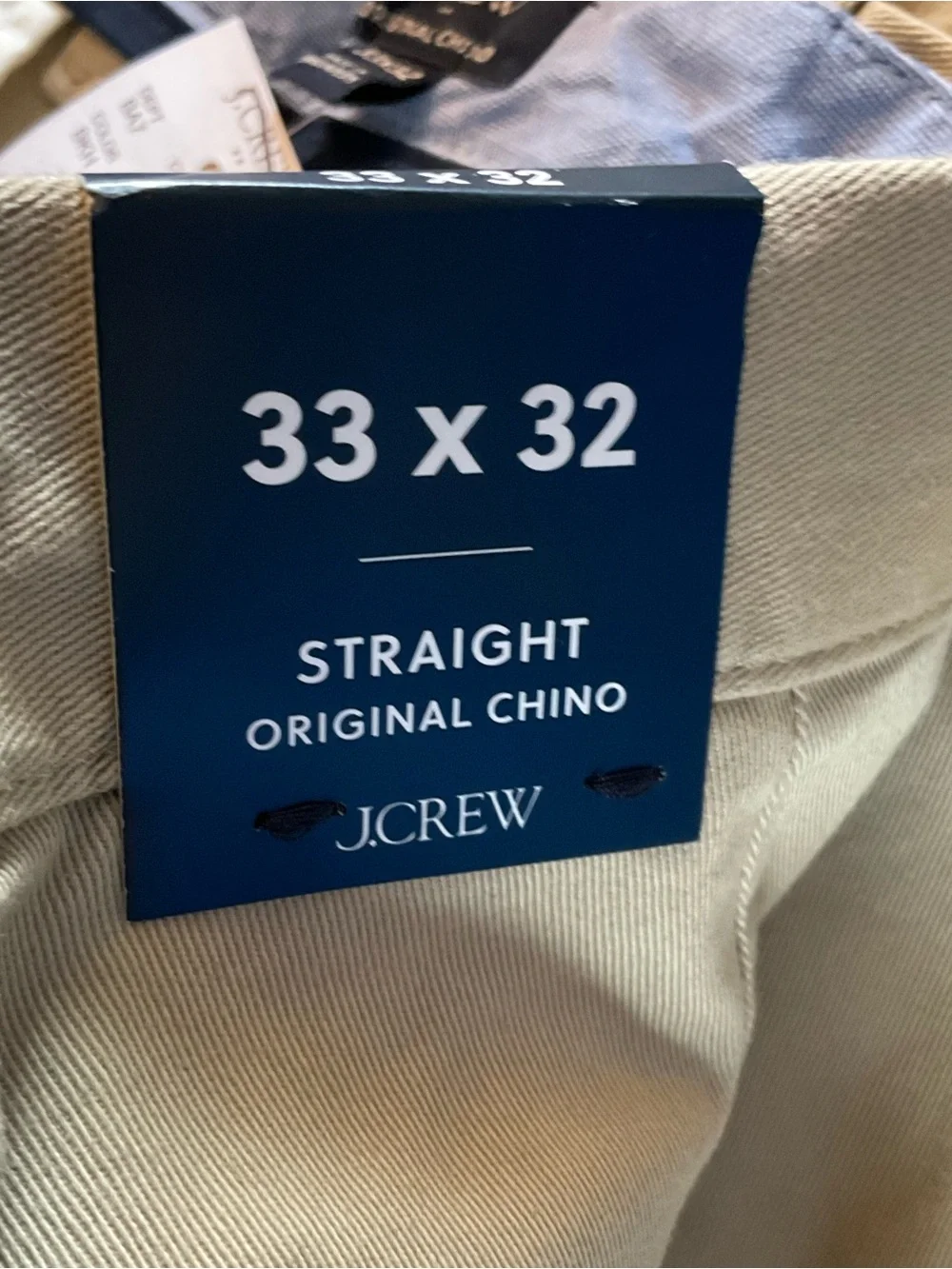 J.Crew Straight-fit original chino pant Burnished Khaki Men’s 33x32 NWT Office